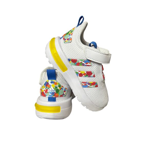 Adidas Infant Racer TR23 EL I Color Pop Blue Red Yellow Sneakers Size 6K New - Picture 1 of 11